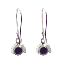 Yasmin Blue Elegant Solitaire Dangle Earring