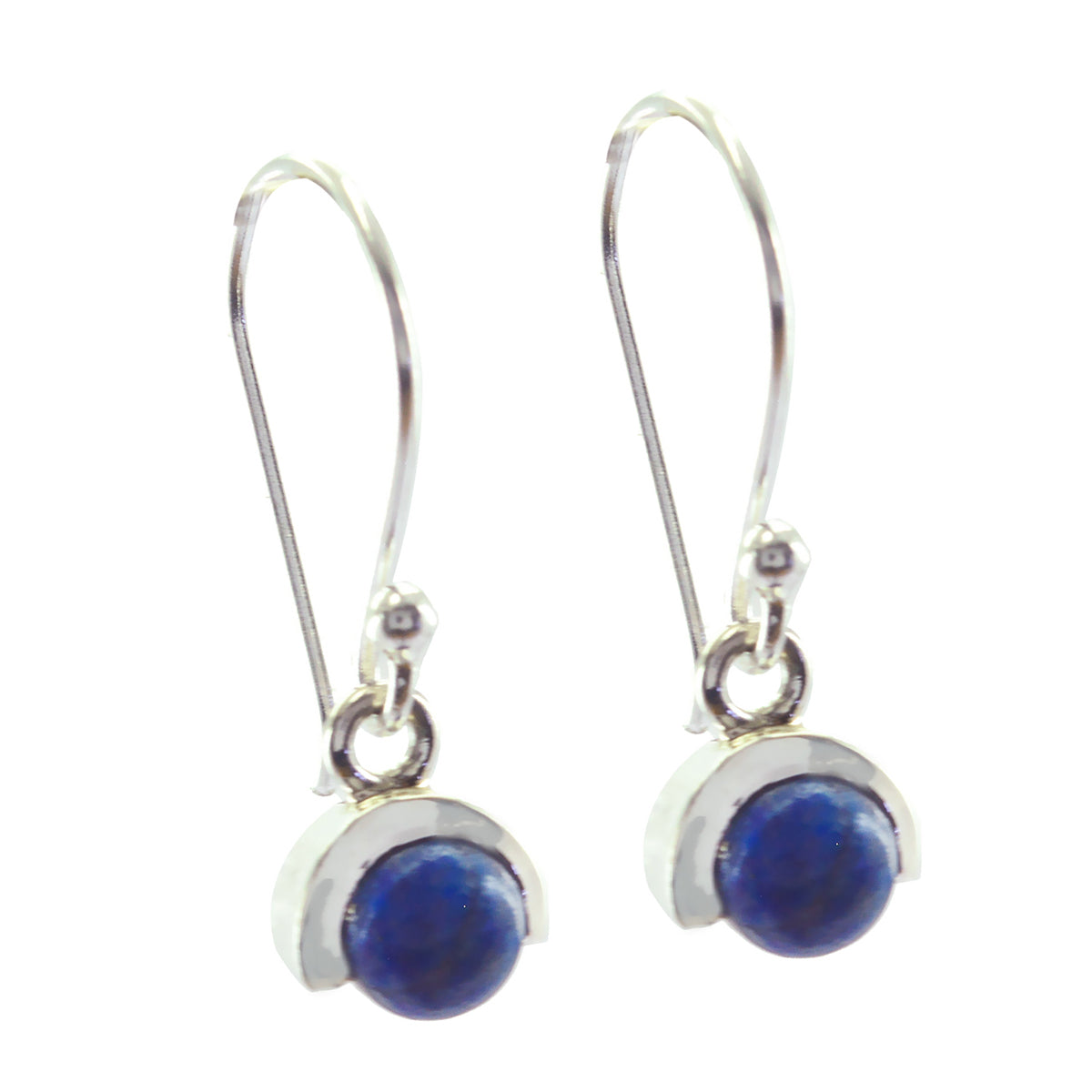 Yasmin Blue Elegant Solitaire Dangle Earring