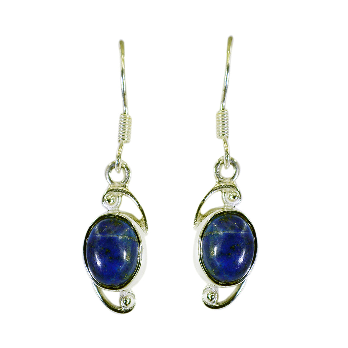 Ji eun Blue Delicate Solitaire Dangle Earring Lapis Lazuli Blue Dangle