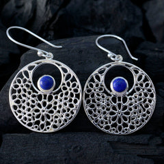 Julieta Blue Mid weight Solitaire Dangle Earring