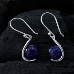 Lorena Blue Slim Solitaire Dangle Earring