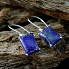 Lucia Blue Minimal Solitaire Dangle Earring