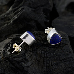 Natalia Blue Delicate Solitaire Stud Earring
