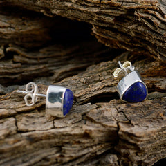Natalia Blue Delicate Solitaire Stud Earring
