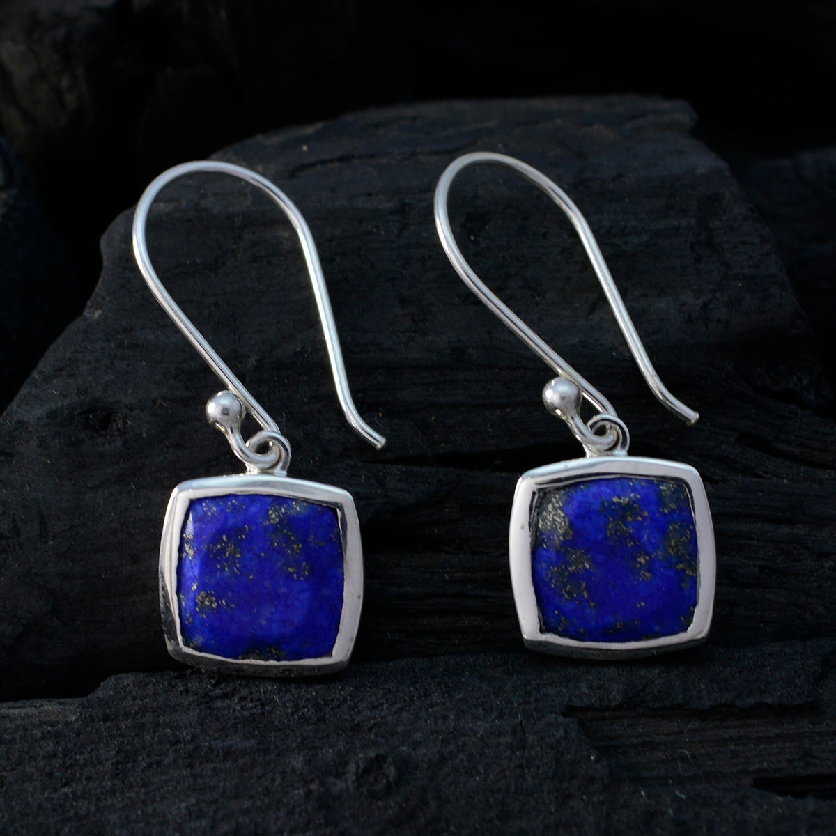 Sara Blue Whisper thin Solitaire Dangle Earring