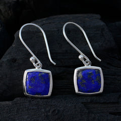 Sara Blue Whisper thin Solitaire Dangle Earring