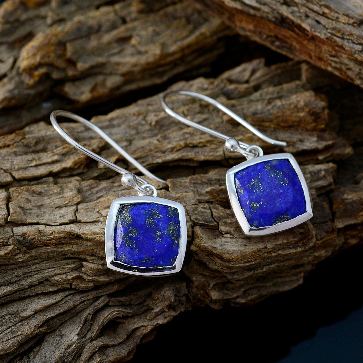 Sara Blue Whisper thin Solitaire Dangle Earring