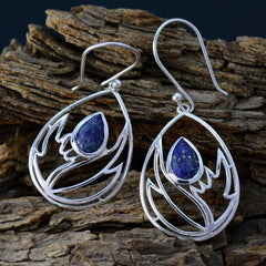 Sofía Blue Whisper thin Solitaire Dangle Earring
