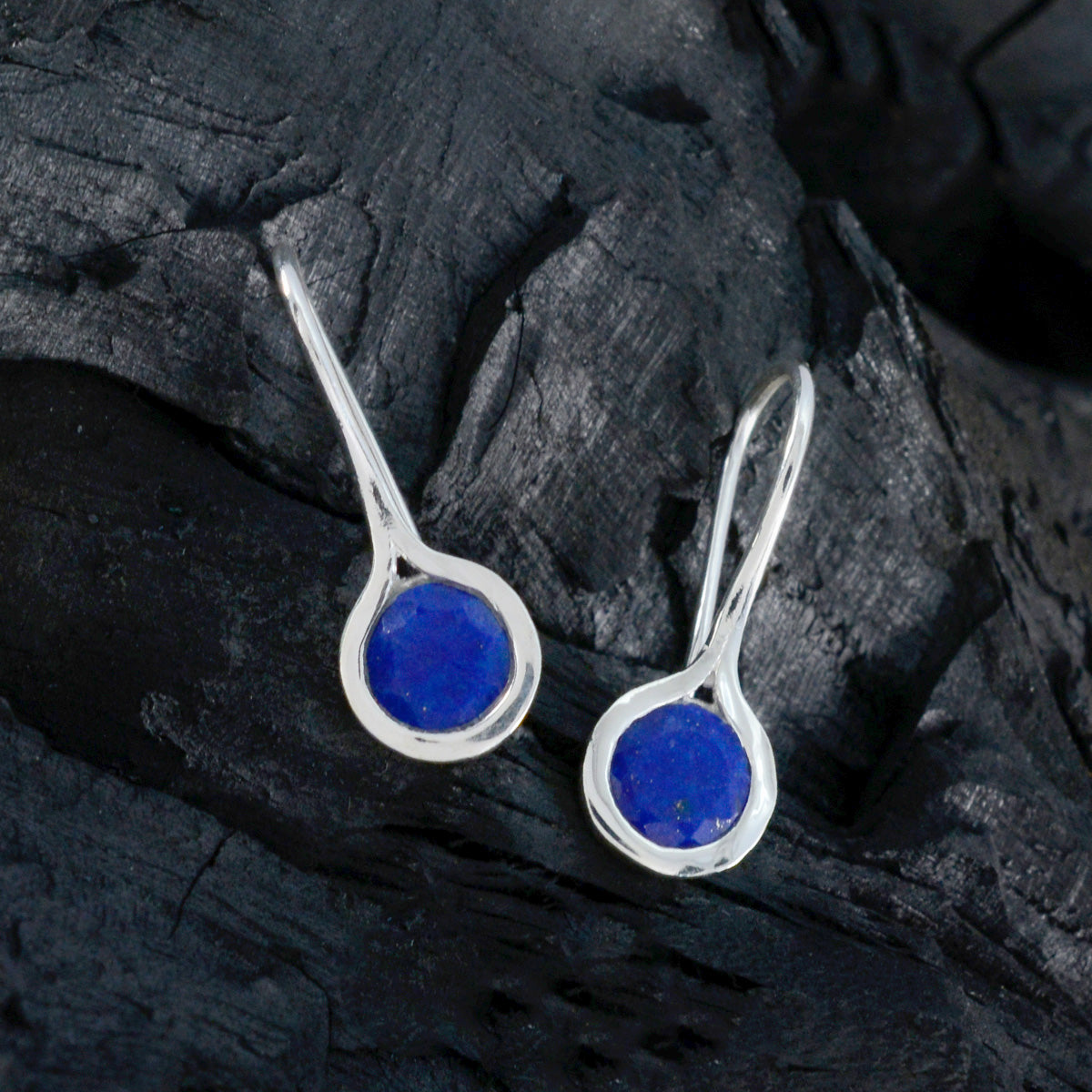 Isla Blue Delicate Solitaire Dangle Earring