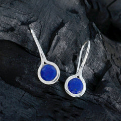 Isla Blue Delicate Solitaire Dangle Earring