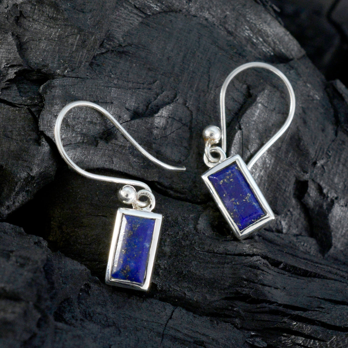Lucy Blue Dainty Solitaire Dangle Earring