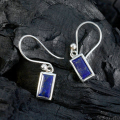 Lucy Blue Dainty Solitaire Dangle Earring