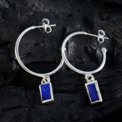 Stella Blue Slim Solitaire Dangle Earring