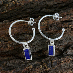 Stella Blue Slim Solitaire Dangle Earring