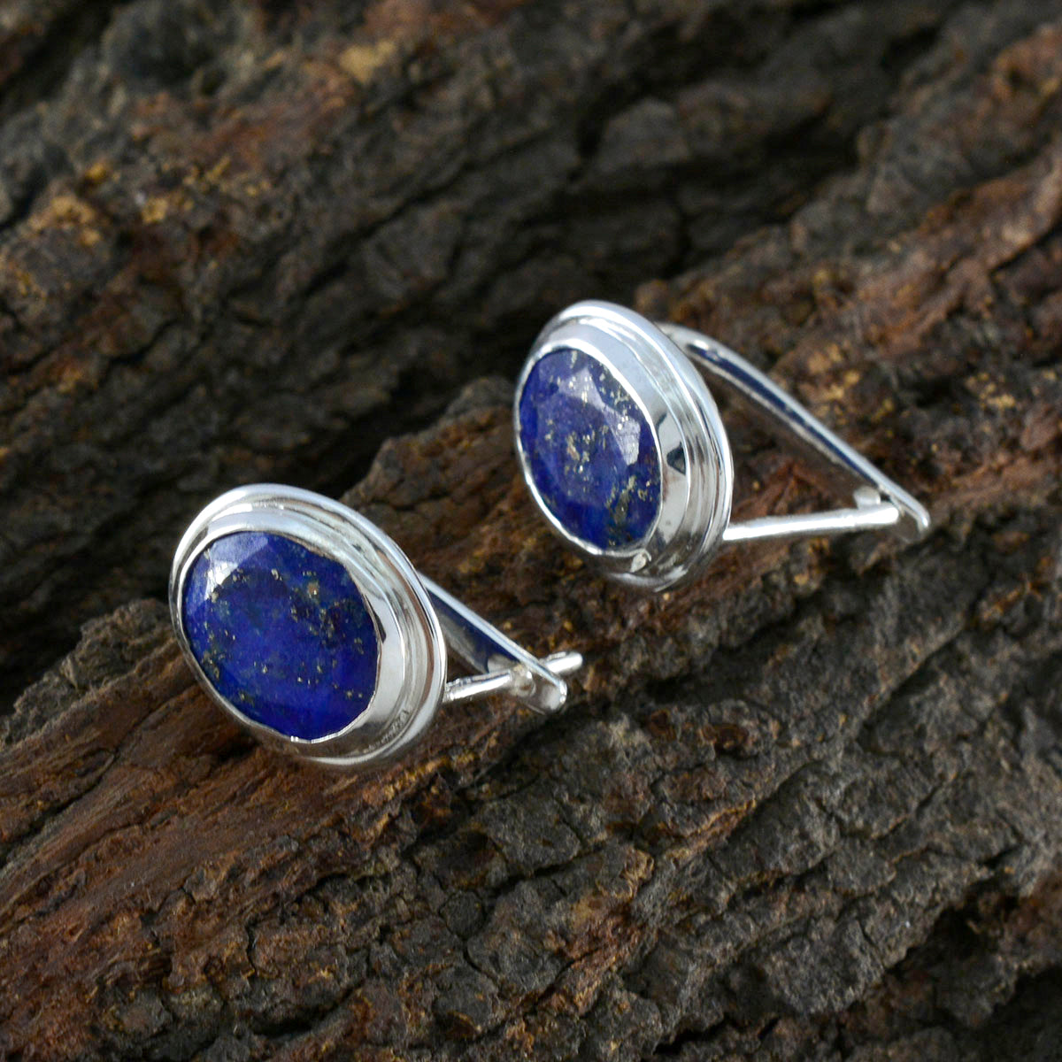 Isadora Blue Whisper thin Solitaire Stud Earring