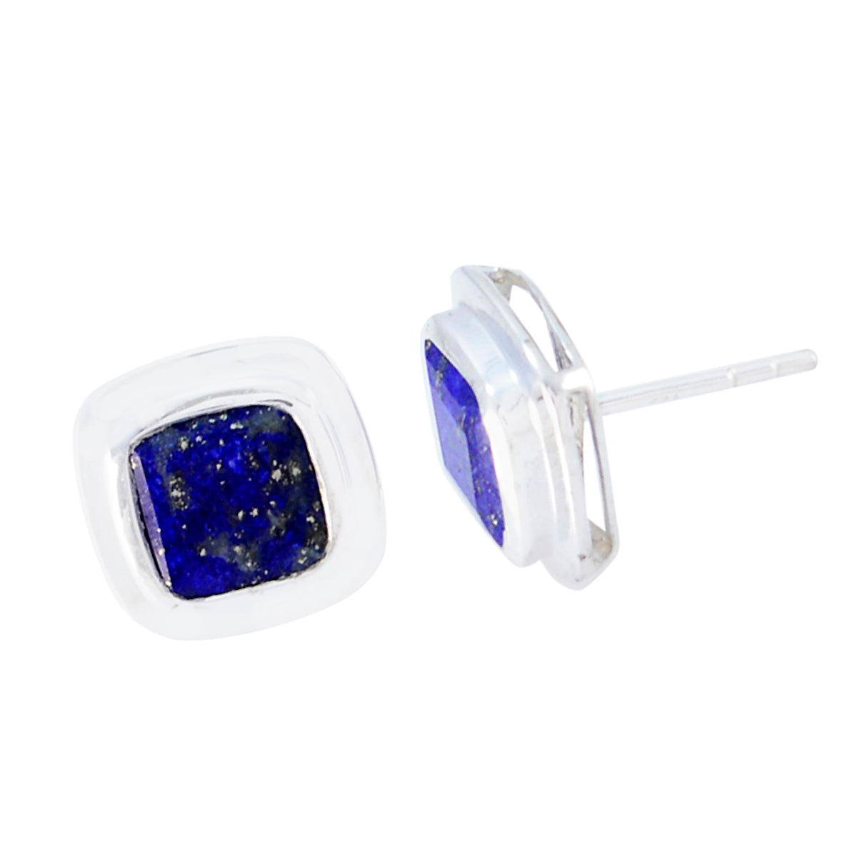 Aisha Blue Dainty Solitaire Stud Earring