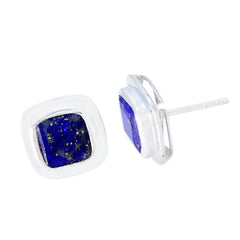 Aisha Blue Dainty Solitaire Stud Earring