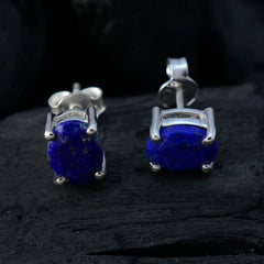 Alice Blue Delicate Solitaire Stud Earring