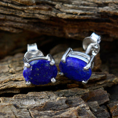Alice Blue Delicate Solitaire Stud Earring