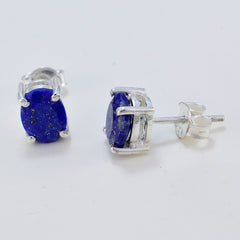 Alice Blue Delicate Solitaire Stud Earring