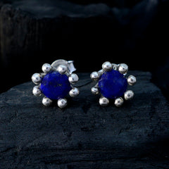 Amelia Blue Elegant Solitaire Stud Earring