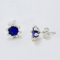 Amelia Blue Elegant Solitaire Stud Earring