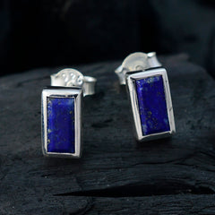 Anna Blue Elegant Solitaire Stud Earring