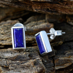 Anna Blue Elegant Solitaire Stud Earring