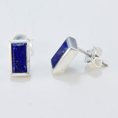 Anna Blue Elegant Solitaire Stud Earring