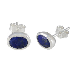 Ling Blue Delicate Solitaire Stud Earring