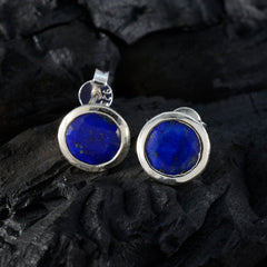 Ying Blue Dainty Solitaire Stud Earring