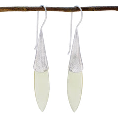 Jia Yellow Edgy Solitaire Dangle Earring Lemon Quartz Yellow Dangle