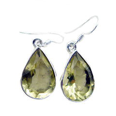 Bianca Yellow Elegant multiple Dangle Earring Lemon Quartz Yellow Dangle