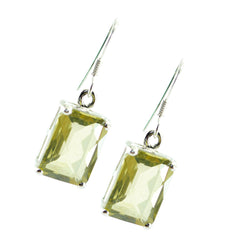 Charlotte Yellow Tiny Solitaire Dangle Earring