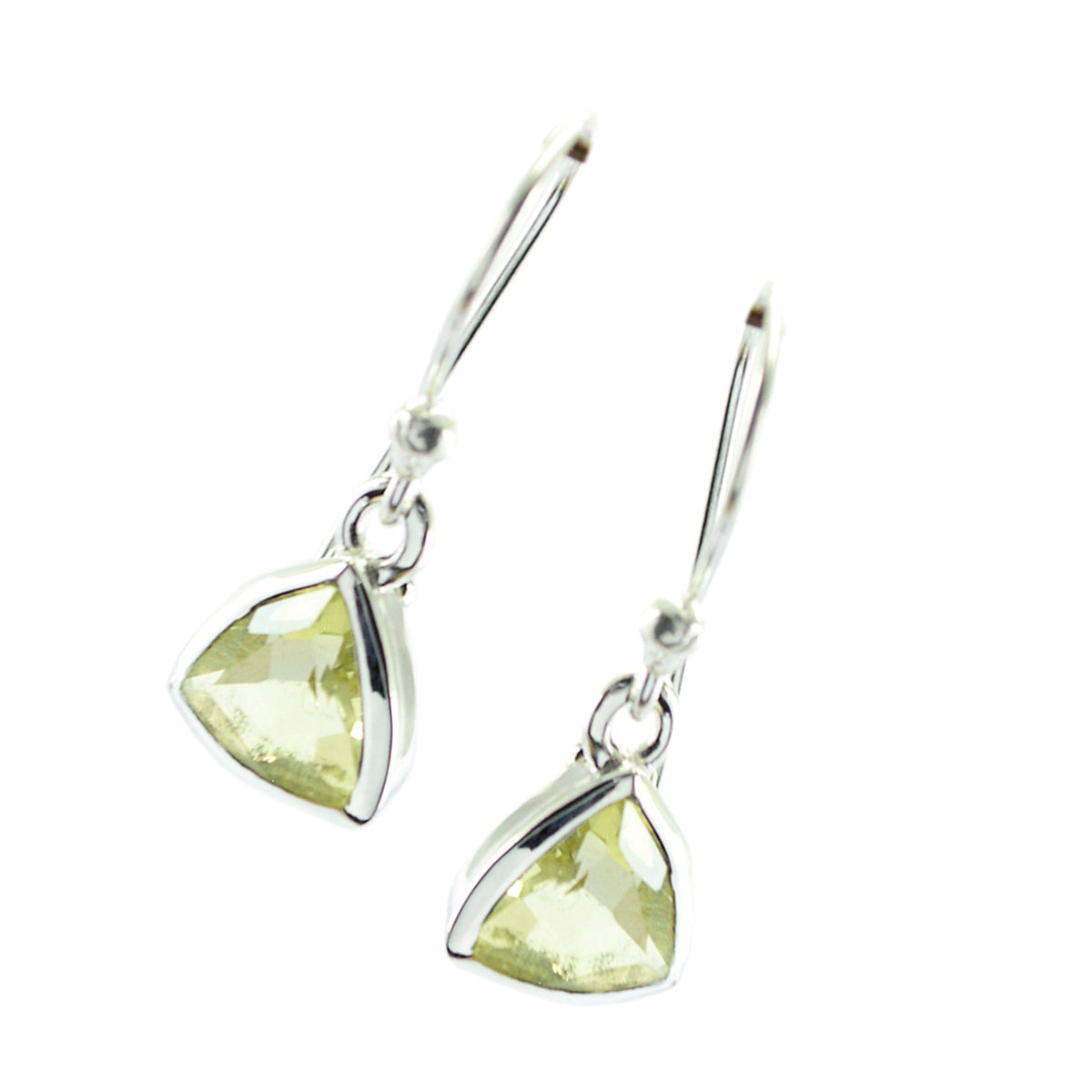 Emi Yellow Elegant Solitaire Dangle Earring