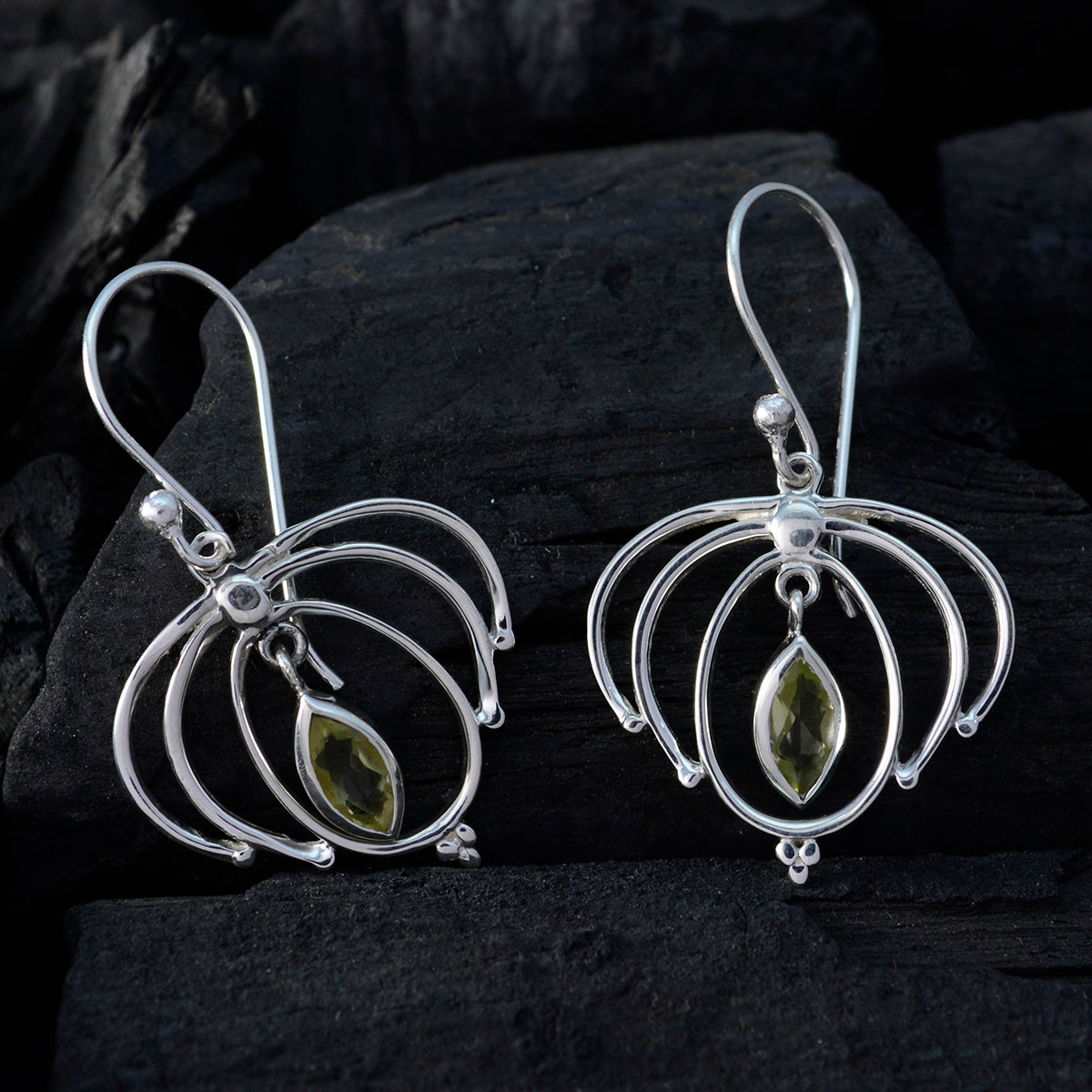 Chloe Yellow Featherlight Solitaire Dangle Earring
