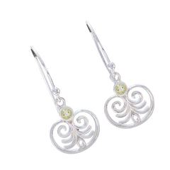 Claire Yellow Dainty Solitaire Dangle Earring