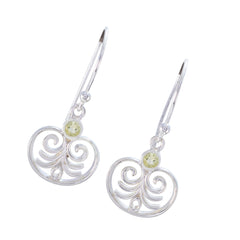 Claire Yellow Dainty Solitaire Dangle Earring