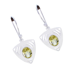 Eleanor Yellow Tiny Solitaire Dangle Earring
