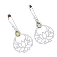 Elena Yellow Featherlight Solitaire Dangle Earring