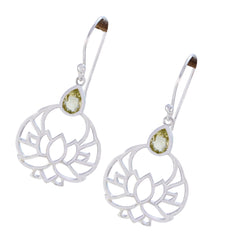 Elena Yellow Featherlight Solitaire Dangle Earring