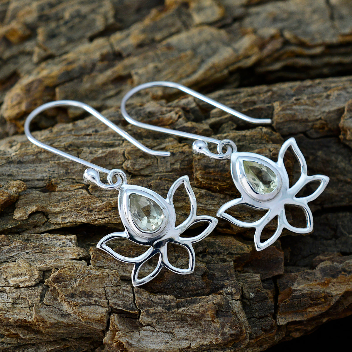 Ella Yellow Dainty Solitaire Dangle Earring