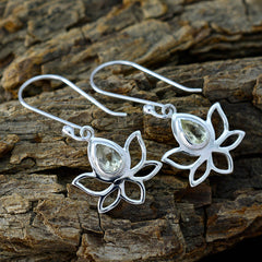 Ella Yellow Dainty Solitaire Dangle Earring
