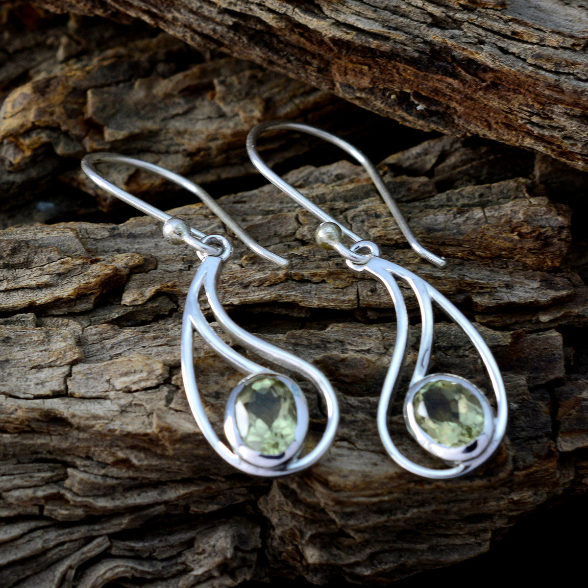 Evelyn Yellow Delicate Solitaire Dangle Earring