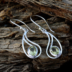 Evelyn Yellow Delicate Solitaire Dangle Earring