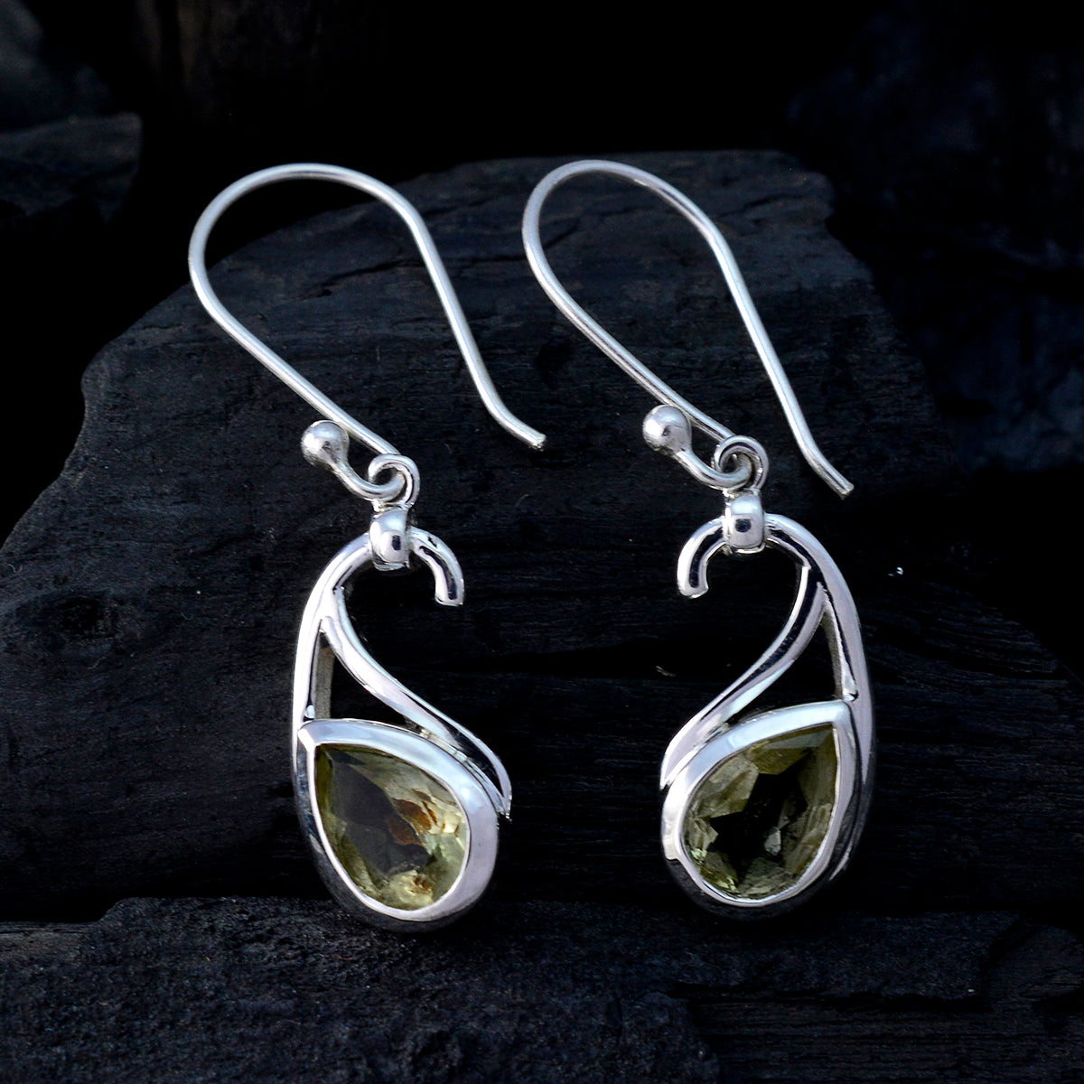 Freya Yellow Featherlight Solitaire Dangle Earring