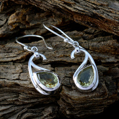 Freya Yellow Featherlight Solitaire Dangle Earring