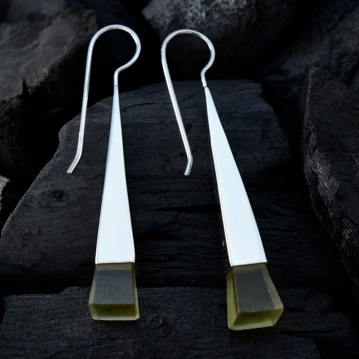 Genesis Yellow Classic Solitaire Dangle Earring