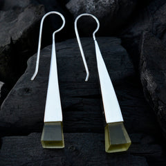 Genesis Yellow Classic Solitaire Dangle Earring