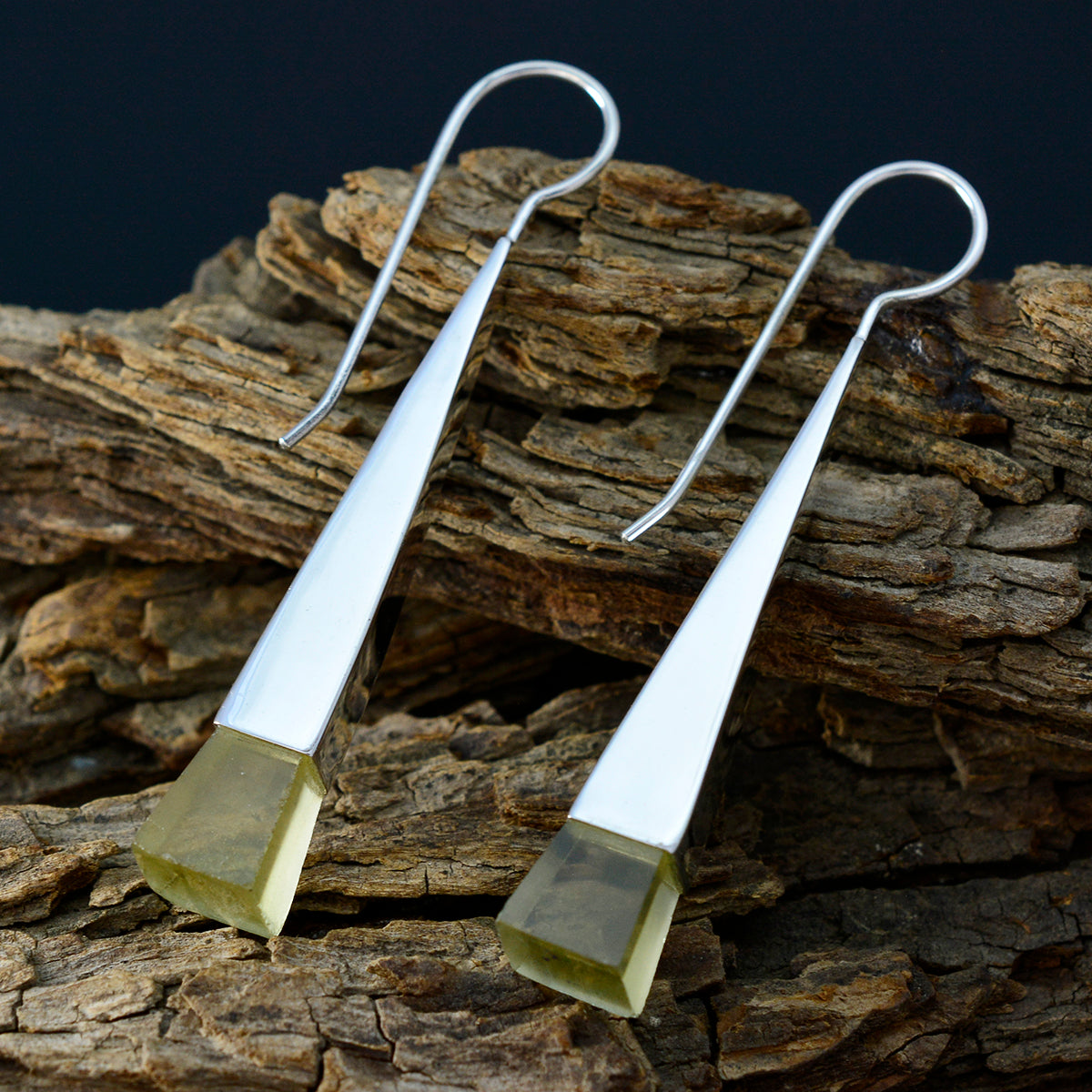 Genesis Yellow Classic Solitaire Dangle Earring